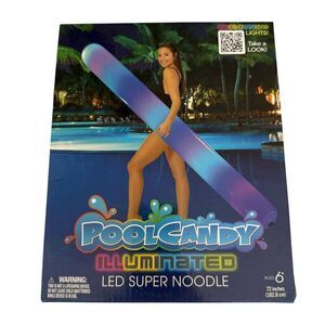 PoolCandy 72 In. Illuminated Giant Color Changing LED Super Pool Noodle Water